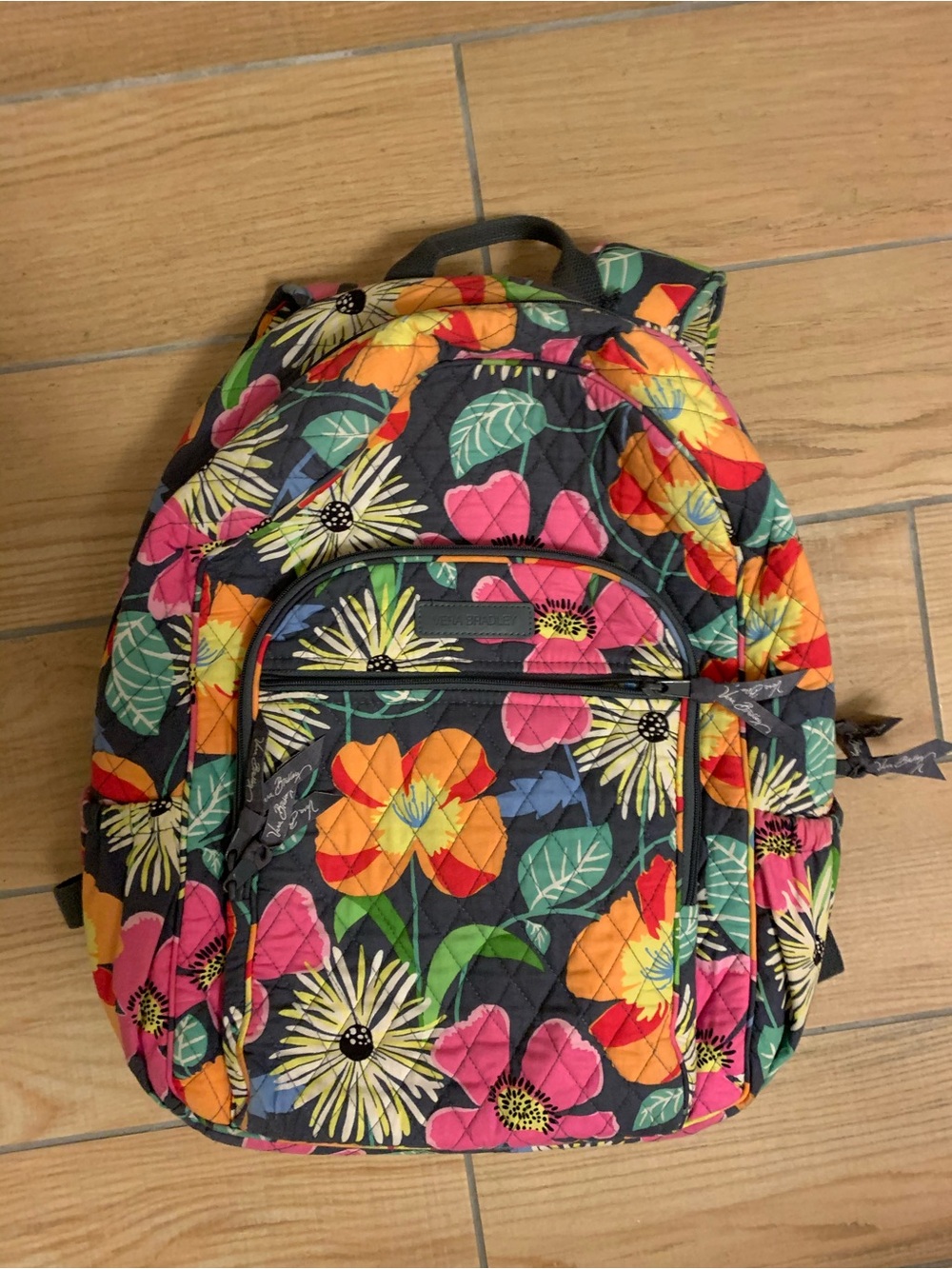 Vera Bradley jazzy blooms campus backpack